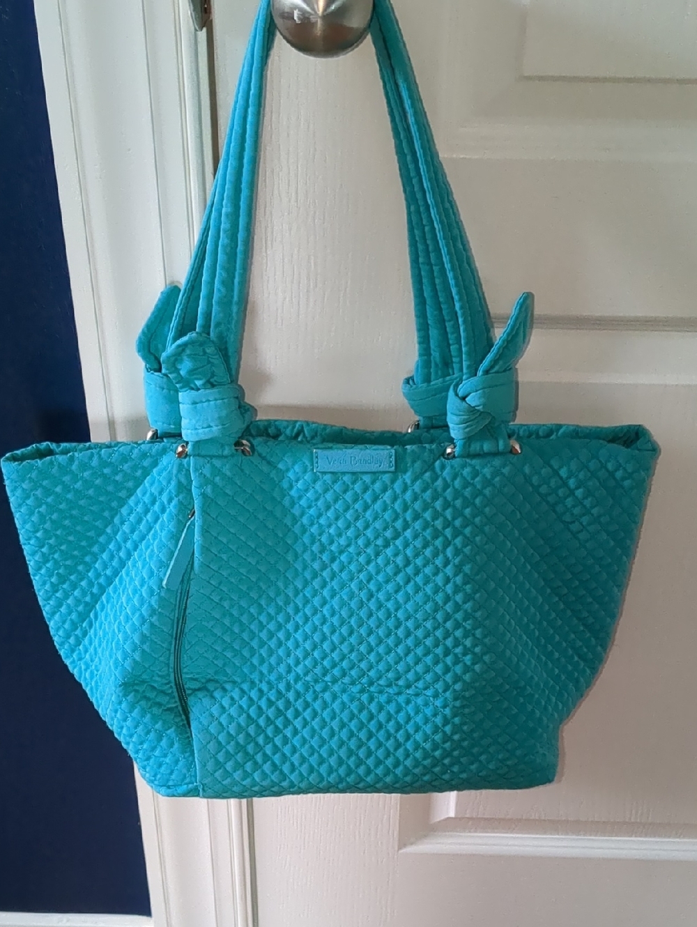Vera Bradley Hadley East West Tote bag in a turquoise quilted